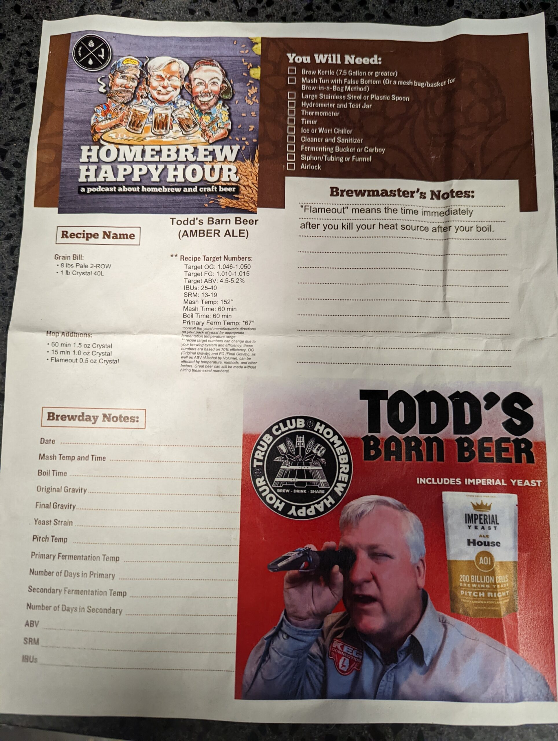 Todd’s Barn Beer Brew Day 5-15-2022