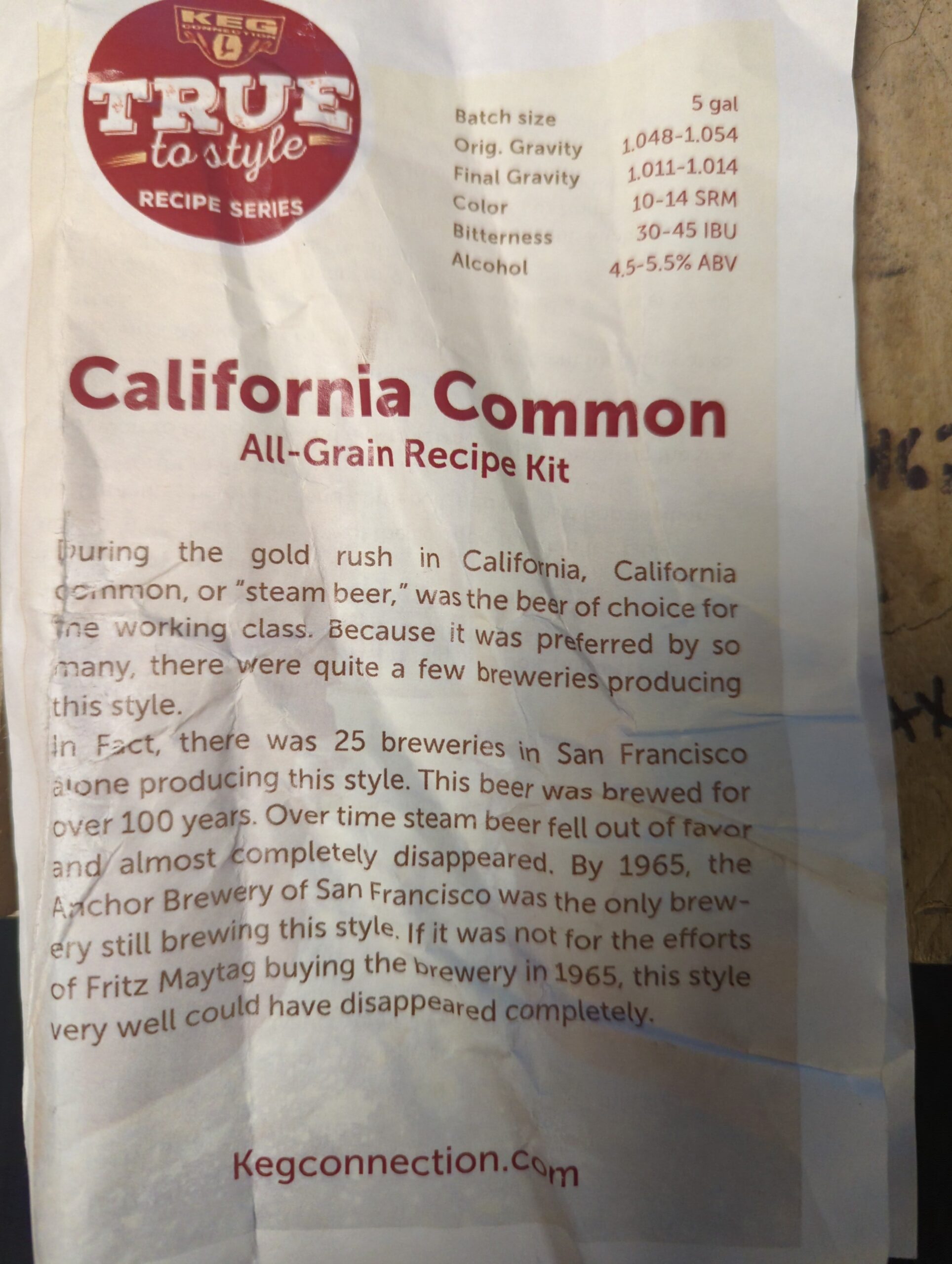 California Common Brew Day 11-25-22